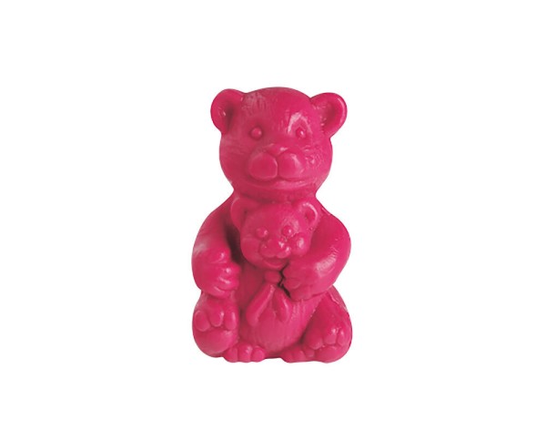 5 x Seife Bär Rot Himbeere (Bebe Ours Rouge Framboise) Kinderseife Tierseife Motivseife 5x30g