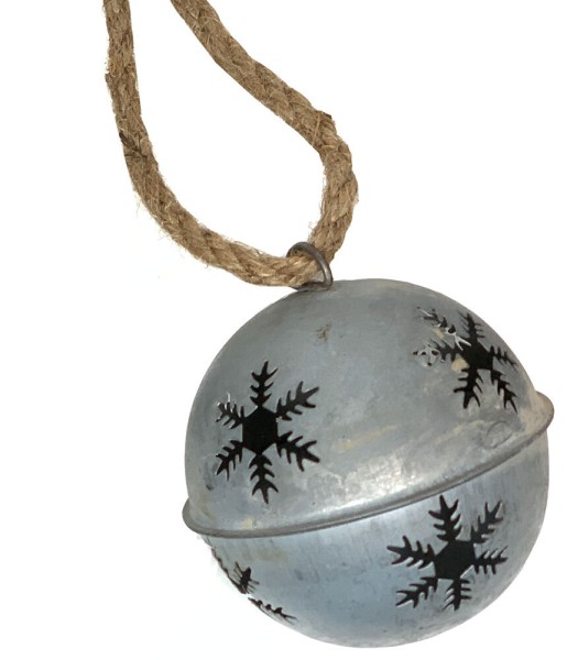Christbaumkugel Glöckchen Zink Vintage-Stil Christbaumschmuck Nostalgie