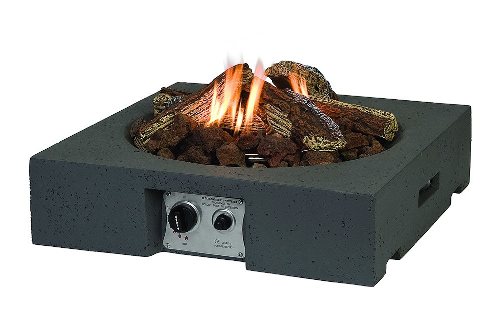 Happy Cocooning Table Top Feuertisch quadratisch grau 610 x 610 x 150 mm Happy Cocooning Table Top Feuertisch quadratisch grau 610 x 610 x 150 mm