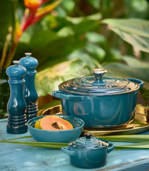 Le Creuset Mini Cocotte Steinzeug Deep Teal Petrol 10X5cm