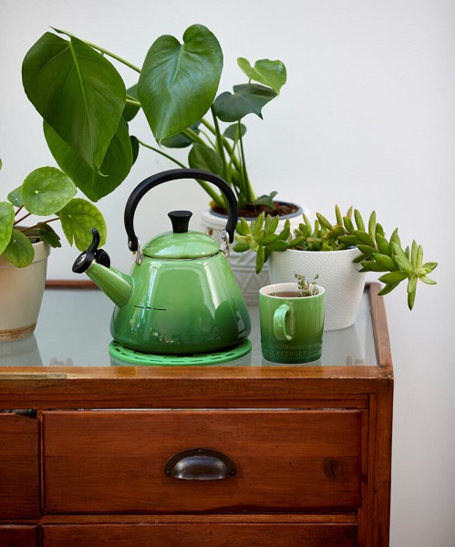 Le Creuset Wasserkessel Kone Bamboo Green 1,6L