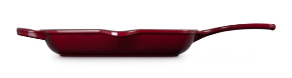 Le Creuset Grillpfanne Quadrat Signature Gusseisen Garnet (Rhone) Bordeaux-Rot 26cm