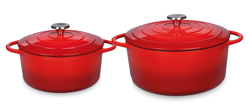 Küchenprofi Bräter Provence Rund Gusseisen Bratentopf Rot