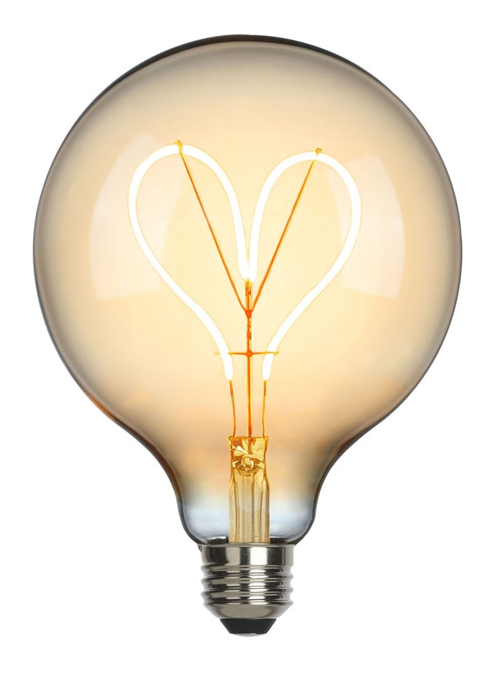 Sompex Herz LED Filament Leuchtmittel Glühbirne E27 günstig online kaufen
