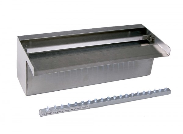 Ubbink Niagara 30 LED SET Wasserfall-Set Edelstahl Beleuchtet