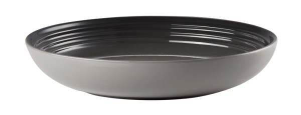 Le Creuset Suppenteller Steinzeug Flint Grau 22cm