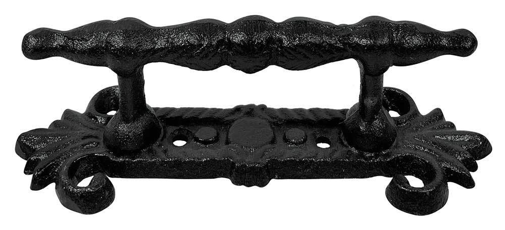 Möbelgriff Griff Schubladengriff Antik-Stil Gusseisen Schwarz 16,5cm