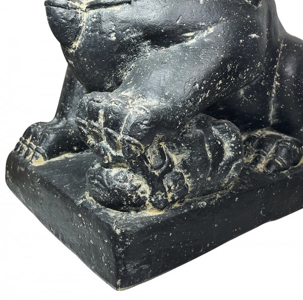 Chinesische Tempellöwen 2 Stück Wächterlöwen Statue Fu Hunde Steinlöwe Steinguss 40cm