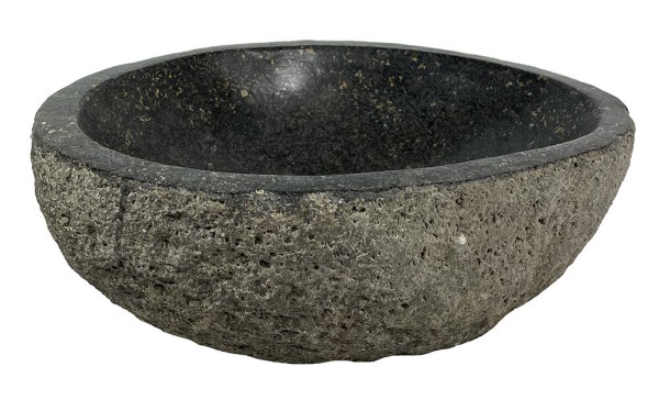 Waschbecken Naturstein Aufsatzwaschbecken Flussstein Handwaschbecken Oval