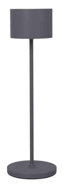 blomus Tischleuchte FAROL kabellos dimmbar LED Akku Outdoor Warm Grey anthrazit