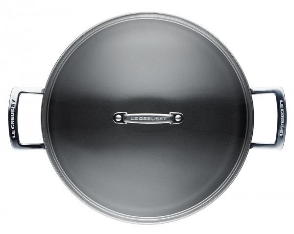 Le Creuset Aluminium Schmorpfanne Antihaft mit Glasdeckel