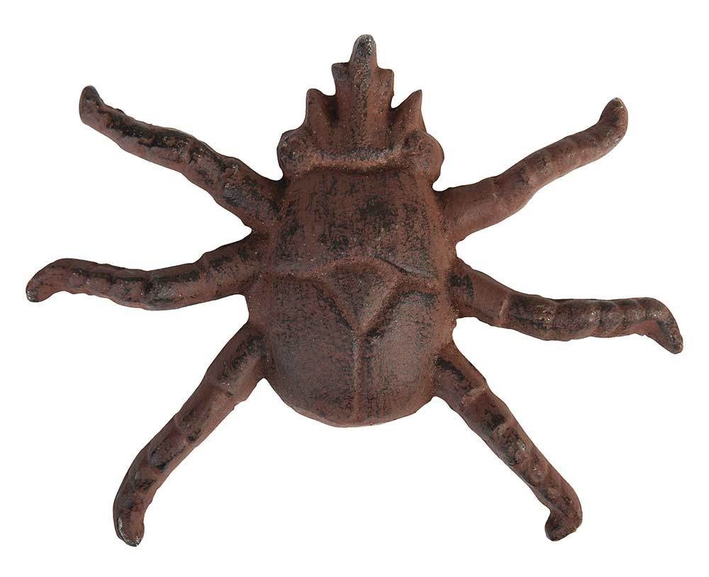 Käfer Insekt Figur Gartenfigur Gusseisen Braun Wanddeko Dekofigur Antik-Stil