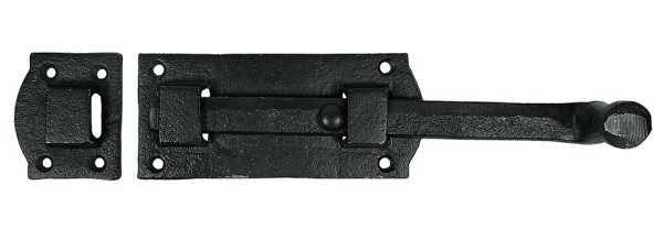 Türriegel Schlossriegel Vintage Schieberiegel Gusseisen Schwarz Schiebeschloß