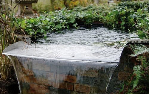 Ubbink Edelstahl-Überlauf-Element BRISBANE 60 Bachlauf