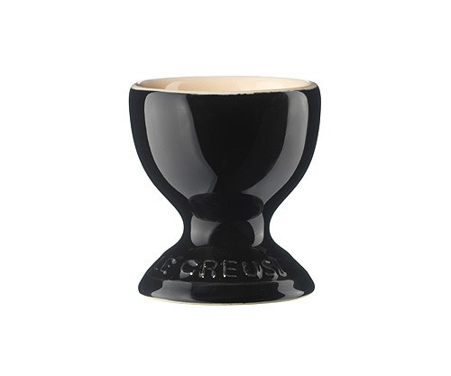 Le Creuset Eierbecher Klassik Steinzeug Schwarz glänzend