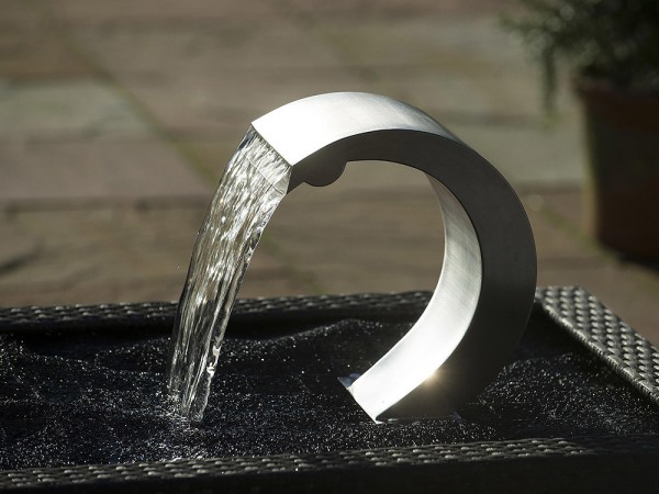 Ubbink MAMBA S LED Wasserfall Teich und Pool Edelstahl 24cm