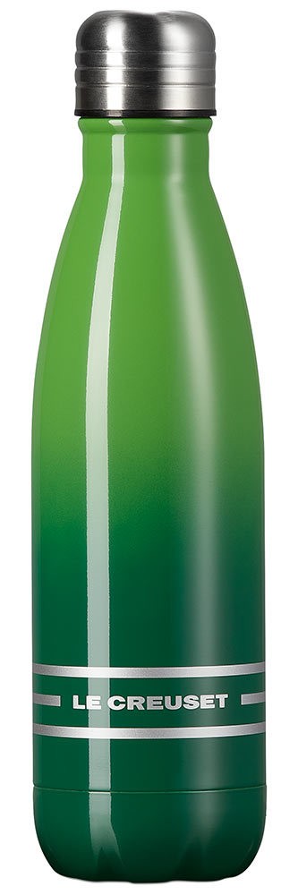 Le Creuset Trinkflasche Edelstahl Isolierflasche Bamboo Green 500ml
