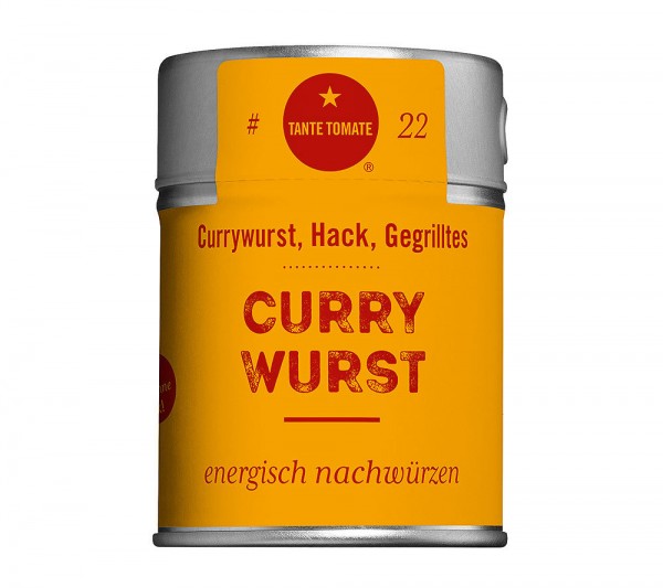 Tante Tomate – CurryWurst – energisch nachwürzen – Gewürzmischung 65g