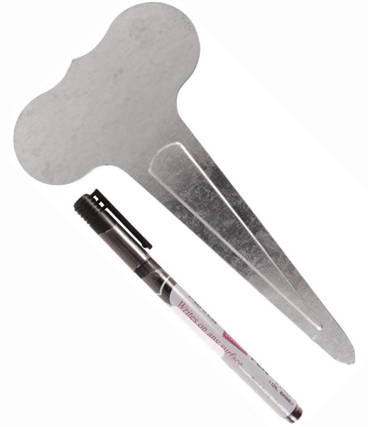 Pflanzenschilder zum Beschriften 6 Stk. mit wasserfestem Stift Pflanzschilder