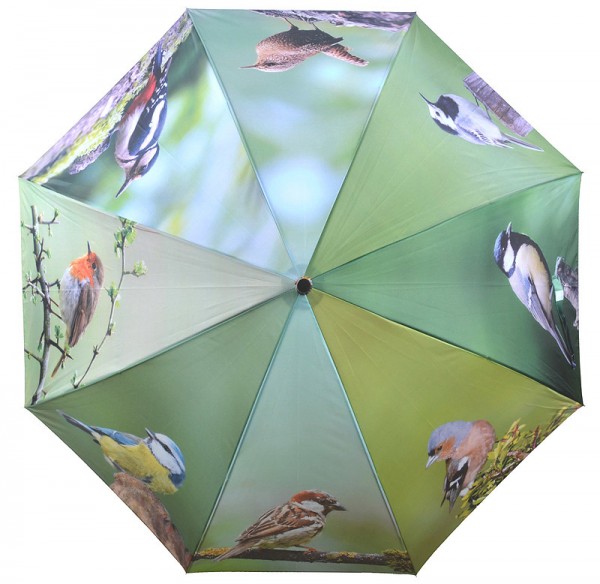 Regenschirm Vögel Stockschirm für 2 Personen Vogel-Motiv Ø 120cm