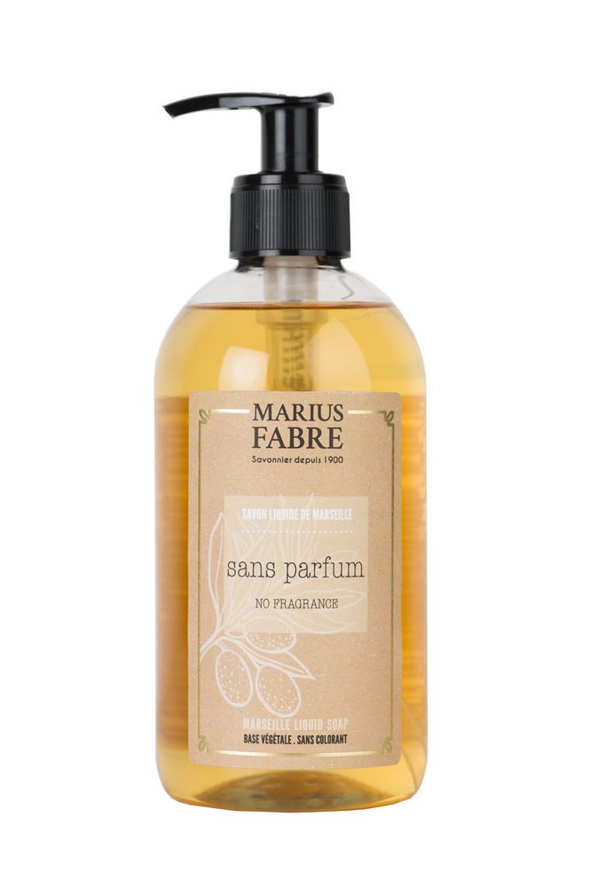 Marius Fabre Flüssigseife Parfümfrei (Sans Parfum) mit Bio-Olivenöl – 400ml