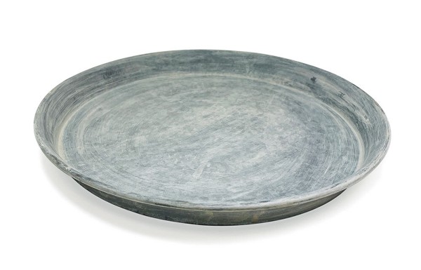 Tablett Rund Zink Vintage-Stil Zinktablett Dekotablett Zinkteller Landhaus 39cm