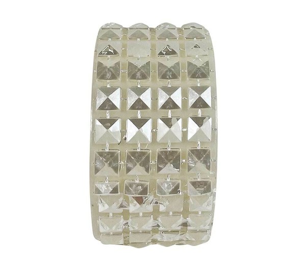 Serviettenringe Weiß Schmuck 4 Stück Serviettenhalter Strass Tischdeko Hochzeit