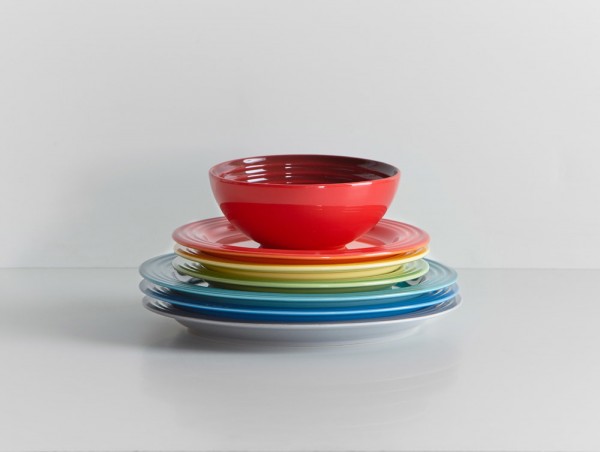 Le Creuset Frühstücksteller Steinzeug Ofenrot 22cm
