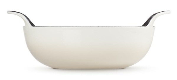 Le Creuset Balti Dish Schmorbräter Gusseisen Meringue 24cm