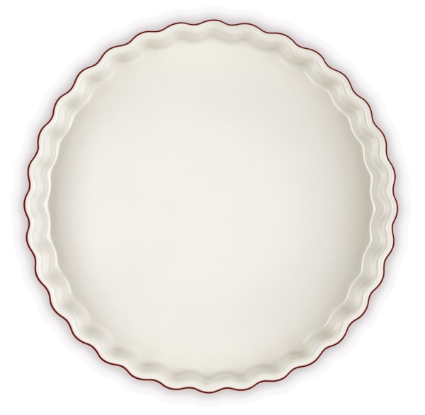 Le Creuset Tarte-Form Steinzeug Garnet (Rhone) Bordeaux-Rot 28cm