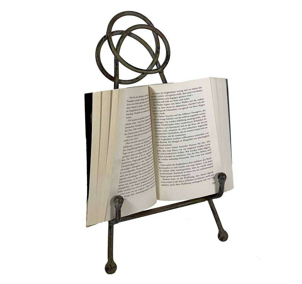 Weiße Buchstütze Aus Eisen - Dekorative Staffelei Für Kochbücher & Noten