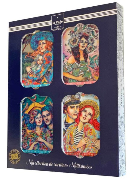 La Perle des Dieux Geschenkset Jahrgangssardinen Perles Reisen Delphine Cossais