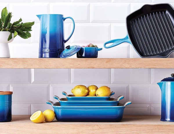 Le Creuset Auflaufform Tradition Steinzeug Azure Blau