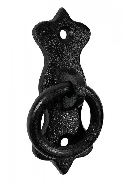 Anbindering Mauerring Befestigungsring Gusseisen Schwarz Wandring Antik-Stil