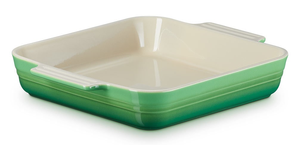 Le Creuset Auflaufform Quadratisch Steinzeug Bamboo Green 23cm