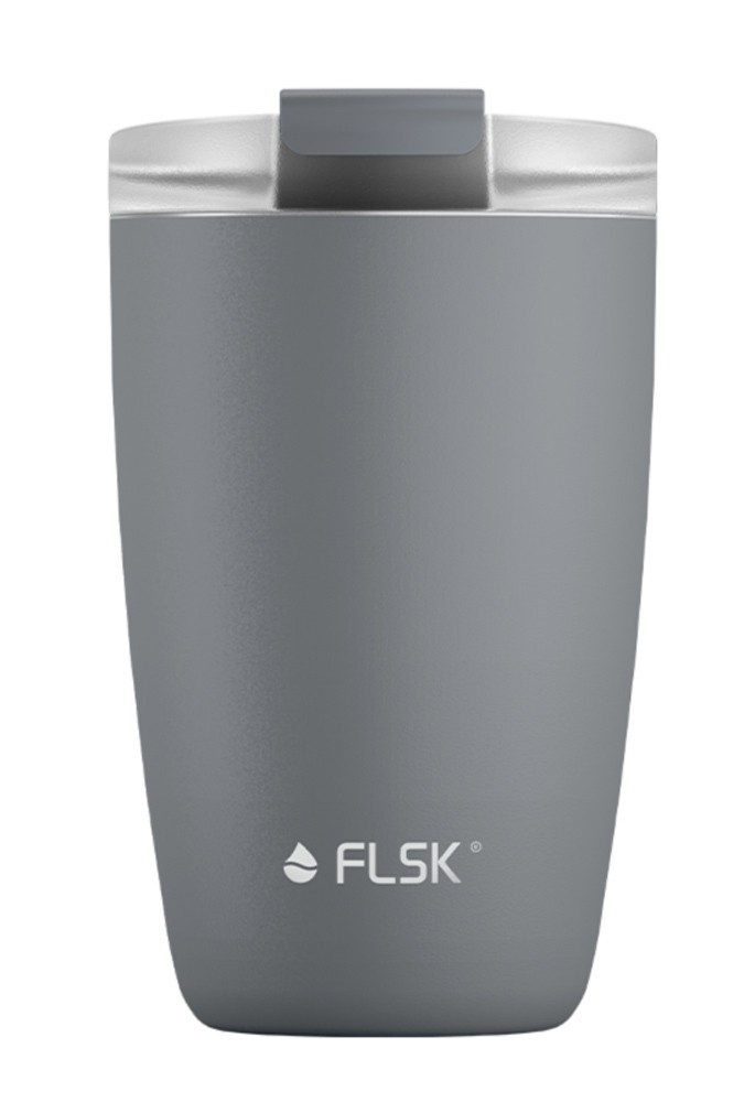 FLSK CUP Coffee to go-Becher Stone Grau 350 ml Isolierbecher