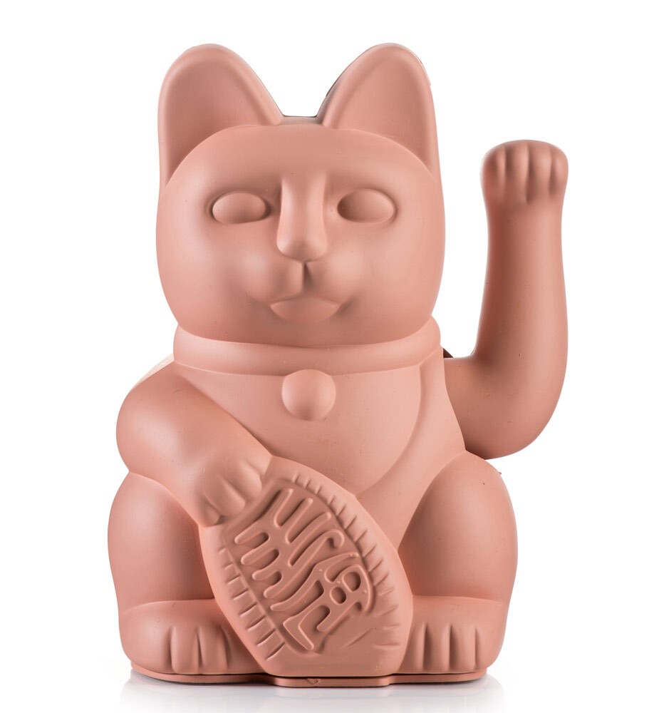 DONKEY Winkekatze Pink Maneki Neko Lucky Cat Glücksbringer 15cm