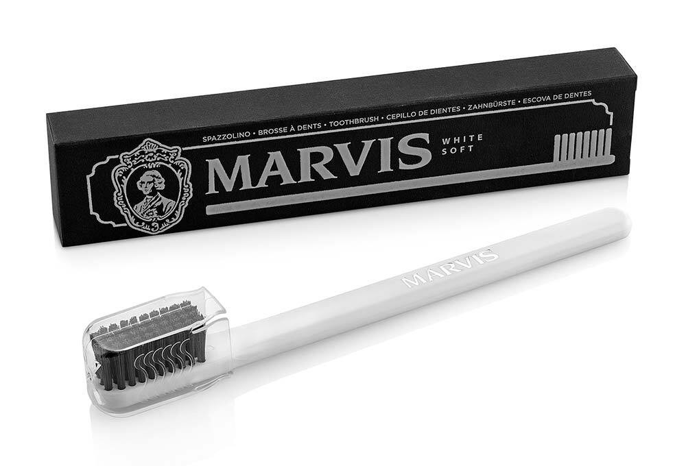 Marvis Zahnbürste Weiß Handzahnbürste Soft Weiche Borsten 411074