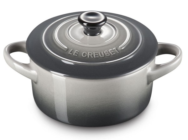 Le Creuset Mini Cocotte Steinzeug Flint Grau 10X5cm