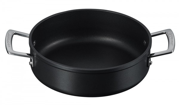 Le Creuset Aluminium Schmorpfanne Antihaft mit Glasdeckel