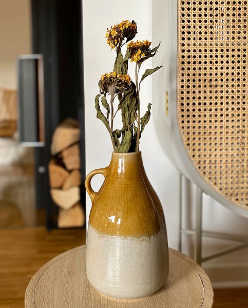 Sonnenblumen getrocknet Trockenblumen Natur Bund 3 Stück Trockenblumenstrauß