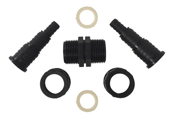 Velda Schlauchtüllen Set mit Gewinde 13 - 25 mm (1/2" - 1")