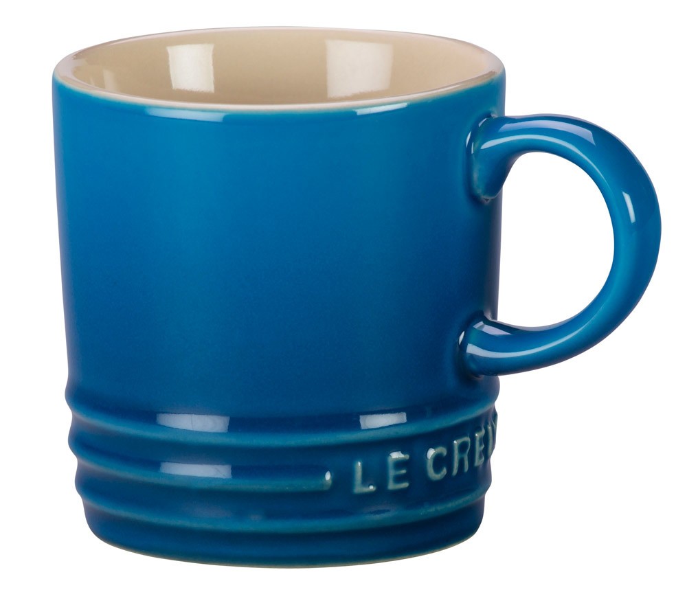 Le Creuset Tasse Becher Steinzeug Marseille Blau 200ml
