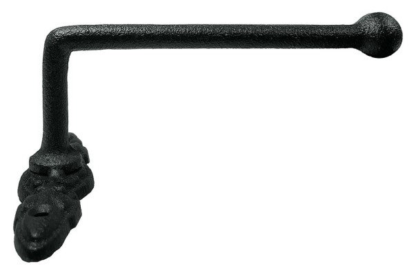 Toilettenpapierhalter WC-Rollenhalter Gusseisen Antik-Stil Schwarz