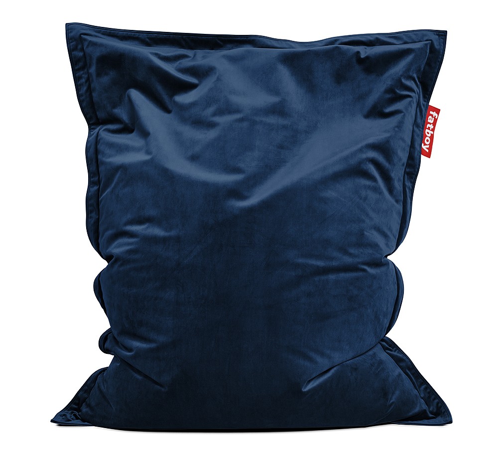 Fatboy Original Slim Velvet Dark Blue Sitzsack 155 x 120 cm