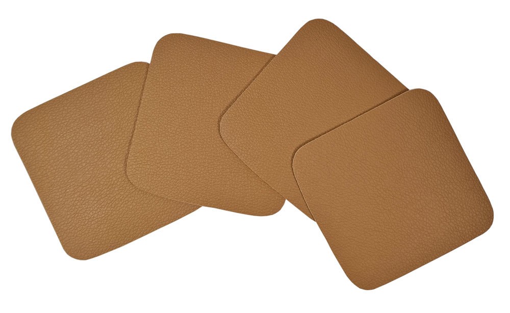 ASA Untersetzer Coaster quadratisch 4er Set karamell Country braun 10 x 10 cm ASA Untersetzer Coaster quadratisch 4er Set karamell Country braun 10 x 10 cm