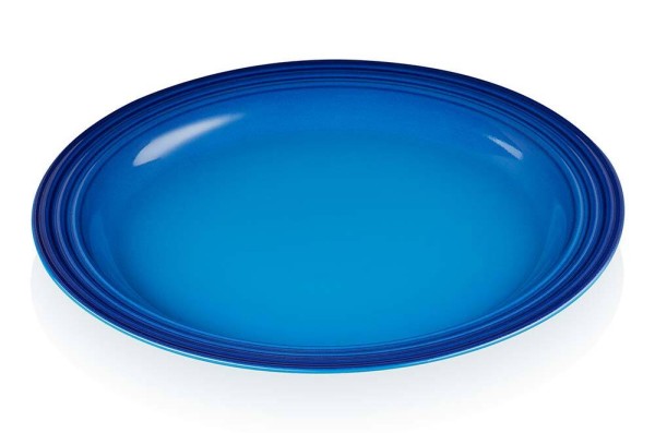 Le Creuset Speiseteller Steinzeug Azure Blau 27cm