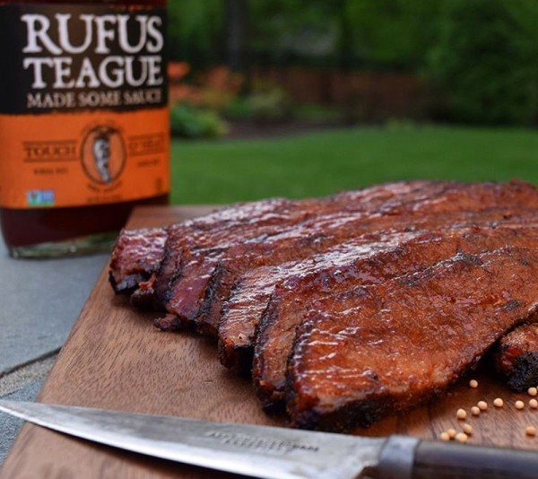 Rufus Teague Touch O' Heat BBQ Sauce Grillsauce Mild-Scharf 423 g