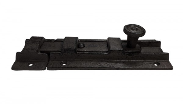 Türriegel Schlossriegel Rustikal Schieberiegel Gusseisen Schwarz 20cm