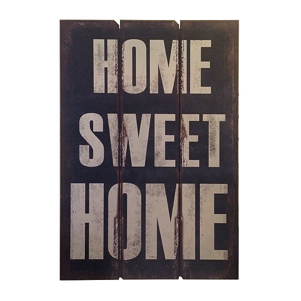 Nostalgisches Holzschild Home Sweet Home Wandbild 70x50cm